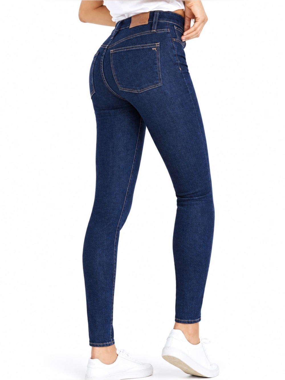 Madewell Curvy High-Rise Skinny Denim Blue Jeans Tailored Clean Beauty Classic